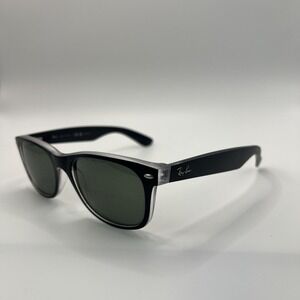 Ray Ban NEW WAYFARER RB2132 6052/58 55-18 Black Clear Frames Only